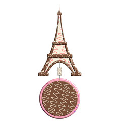 Torre Eiffel biscotto e pallina Natale