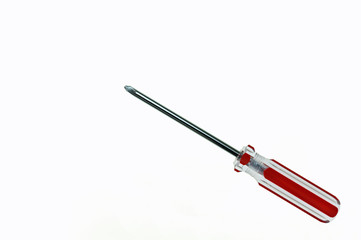 Screwdriver on white background