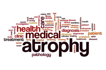 Atrophy word cloud