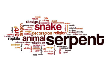 Serpent word cloud