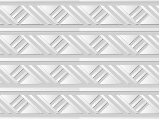 3D paper art 493 square geometry cross line