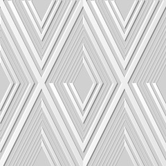 3D paper art 500 check rhomb geometry cross line