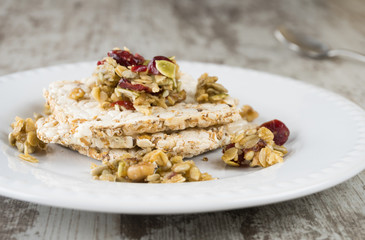 Delicious cranchy homemade snack