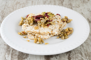 Delicious cranchy homemade snack