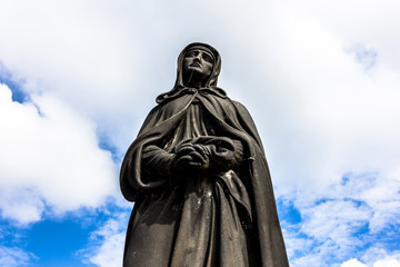 Fototapeta premium Statue on Charles Bridge, Prague