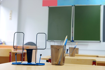 Interior of an empty school class