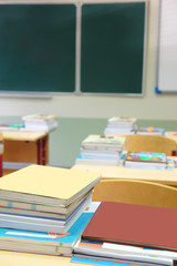 Interior of an empty school class
