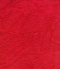 Red Cotton Towel Close Up