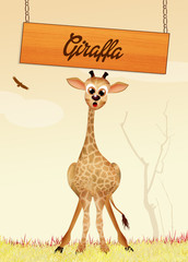 giraffe in the jungle