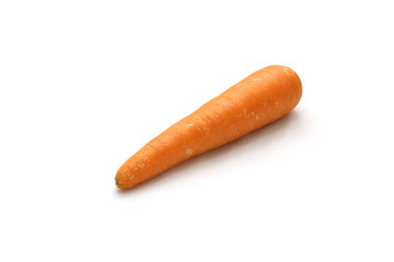 Isolated carrot on white background with clipping path