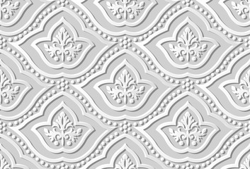 3D paper art 574 dot curve line round flower