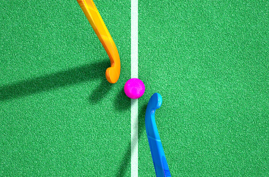 Hockey Stick And Ball
