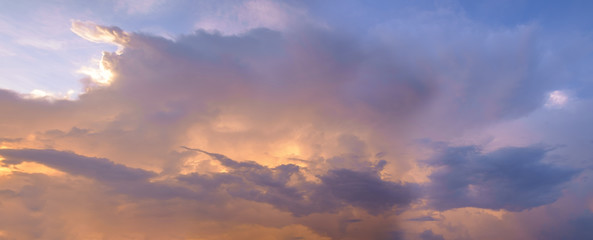 Sky and clouds / Sky and clouds at twilight.
