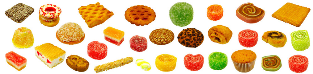 image of various sweets closeup