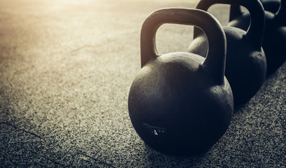 Workout with kettlebells