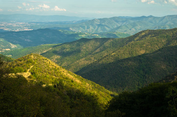 Landscape around Troglav mountain at late summer, west Serbia