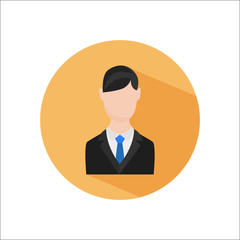 Businessman color flat icon