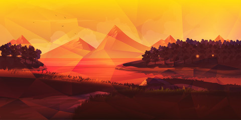 Low poly NatureLandscape