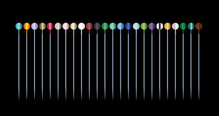 Sewing Knob Pin Collection