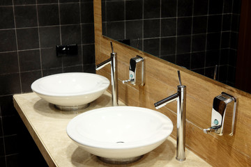 Interior of a modern bathroom