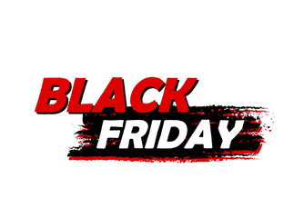 black Friday, drawn banner, vector