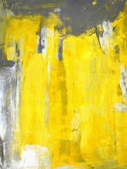 Szary i żółty streszczenie sztuka malarstwo - 119711852
