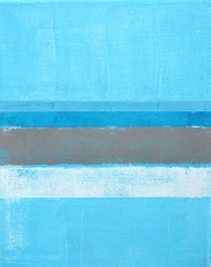 Niebieski i szary streszczenie, sztuka, malarstwo - 119711864