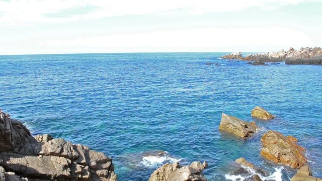 costa paradiso rocky shore