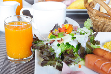 Full set of american breakfast, ABF food
