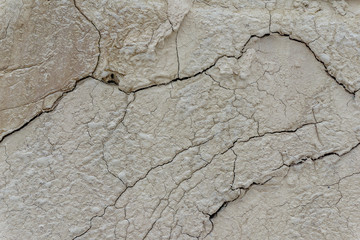 Cracked clay natural background