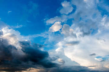 sunset with clouds