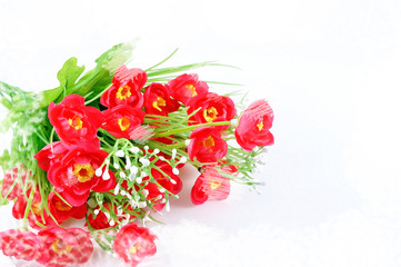 Digital watercolor paintin of Nice bouquet flowers for house dec