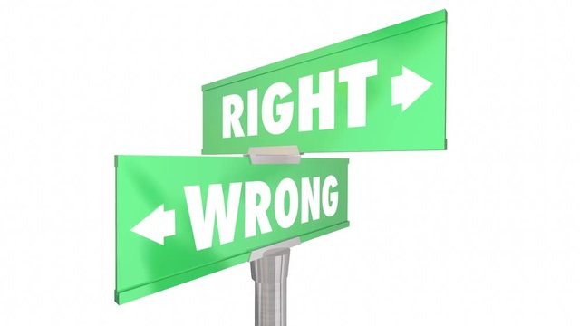 Right Vs Wrong Correct Way Route Direction Signs 3d Animation