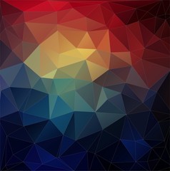 Abstract colorful triangle geometric background.