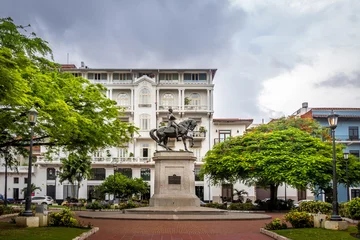 Rolgordijnen Tomas Herrera Square - Panama City, Panama © diegograndi