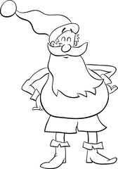 funny santa coloring book