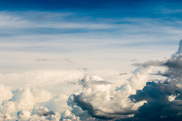 Dramatic cotton candy sky cloud texture background