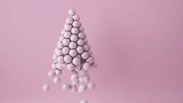 3D Animation - Pearls Christmas tree