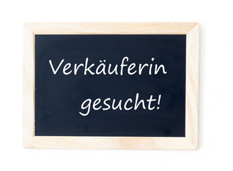 Obraz premium Verkäuferin gesucht