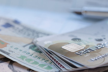 Close up  account passbook