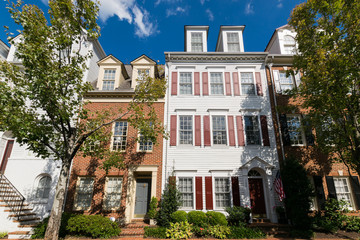 Potomac River Waterfront Neighborhood in Alexandria, Virginia during Summer