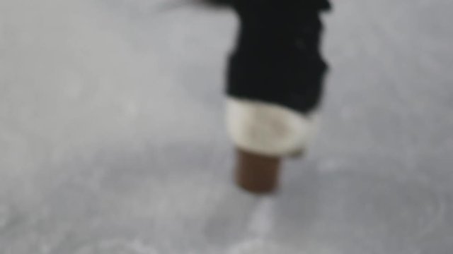 Recreational skating on icerink