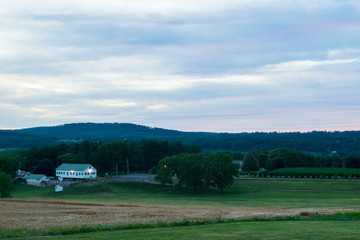 Colorful Scenic Landscapes of Country in Spring Grove, Pennsylvania During Summer