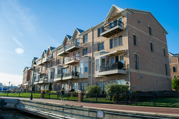 Apartment Buildings in The Inner Harbor Area in Baltimore, Maryl