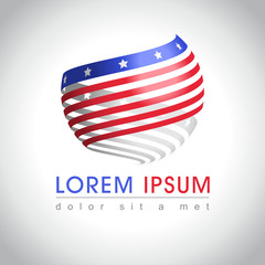 American flag logo