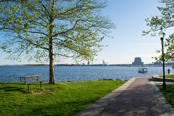 Fototapeta na wymiar Inner Harbor Area in Baltimore, Maryland