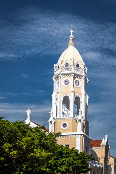 San Francisco de Asis Church Tower in Casco Viejo - Panama City, Panama