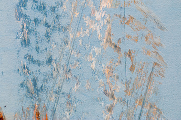 A background of peeling paint and rusty old metal