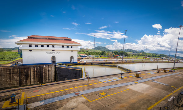 Miraflores Locks at Panama Canal - Panama City, Panama
