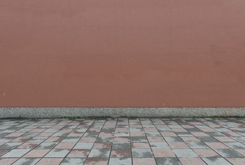 Large blank billboard on a street wall, banners with room to add your own text